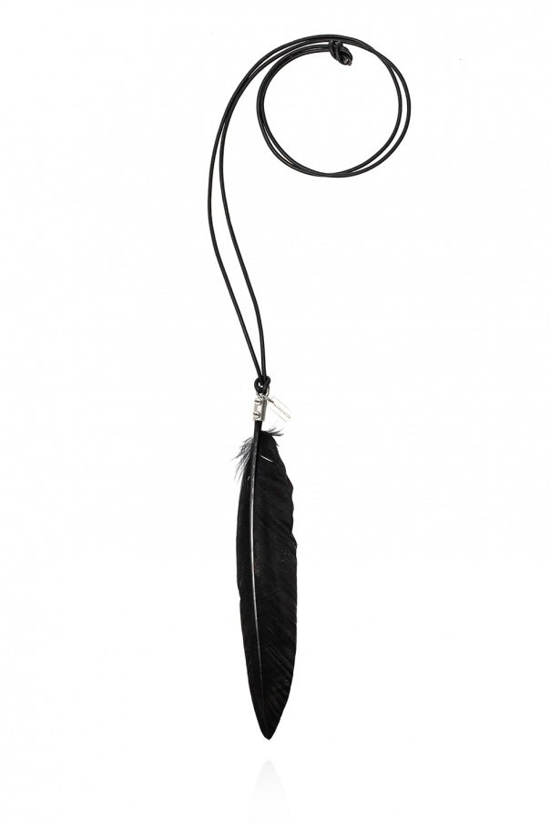 Ann Demeulemeester Feather necklace | Men's Jewelery | Vitkac